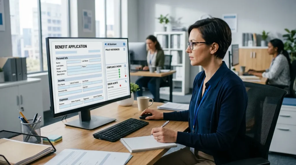 can an ai caseworker policy assistant help medigate errors​